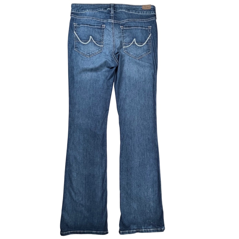 Ariat Bootcut Jeans Womens 30L Blue Mid Rise Stretch Denim Western Cowgirl Long - Picture 2 of 10
